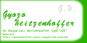 gyozo weitzenhoffer business card